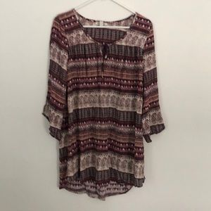 Billabong Flowy maroon dress